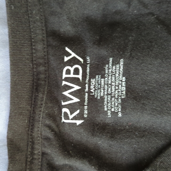 RWBY Women's Tee - Large Black and Red - Picture 3 of 5